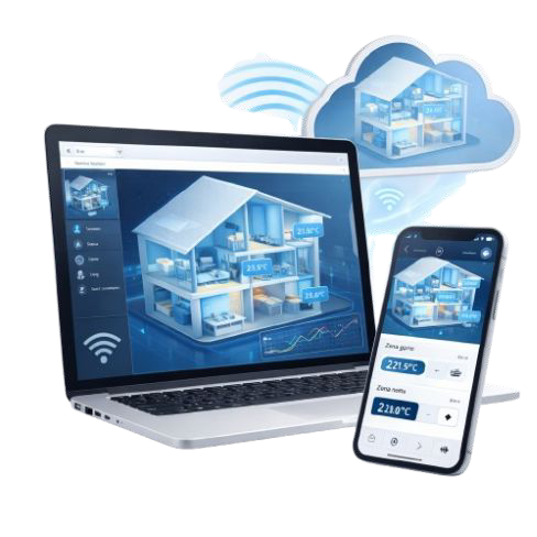 Piattaforma Termotel su cloud, web e smartphone